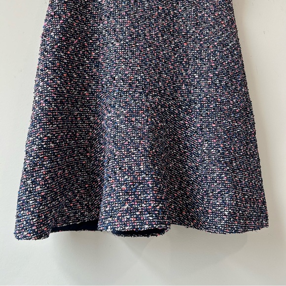 J. Crew Confetti Tweed Dress Blue Multicolored A-Line Party Rainbow Stylish Fun - Picture 4 of 10